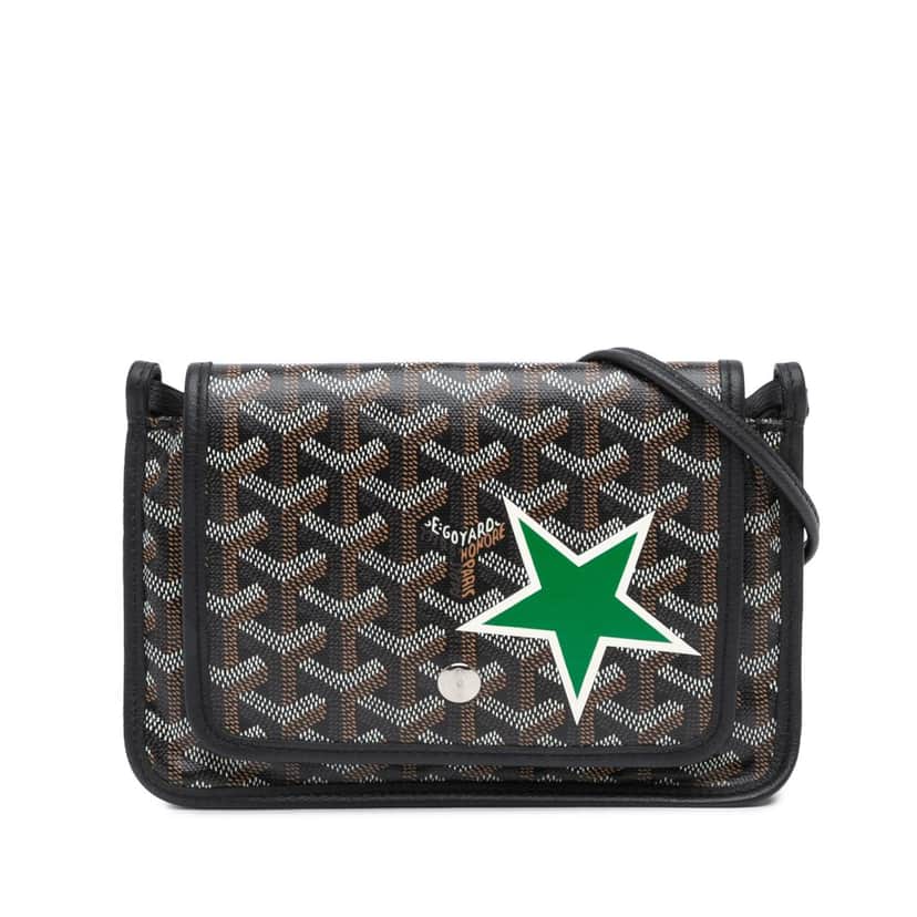 Goyard Goyardine Plumet Star Pocket Wallet Black Canvas Good condition - Front View