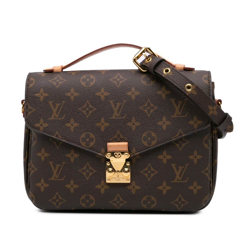 Louis Vuitton Monogram Pochette Metis Brown Canvas Good condition - Front View