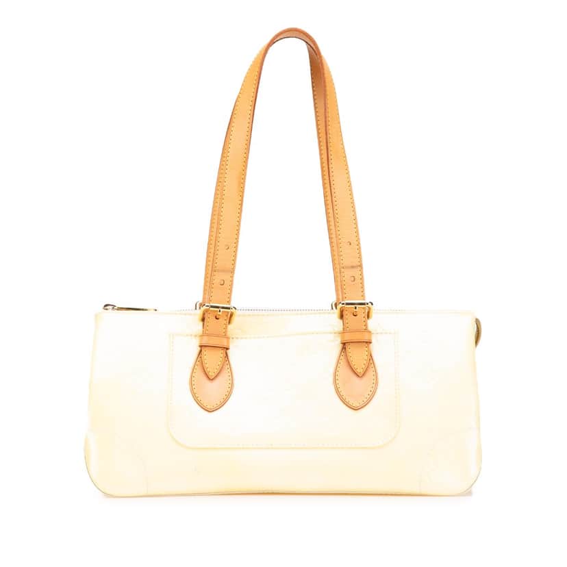 Louis Vuitton Monogram Vernis Rosewood Avenue White Leather Good condition - Front View