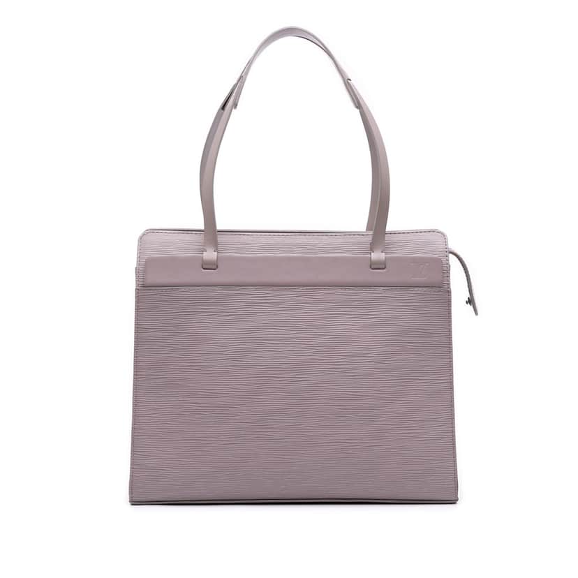 Louis Vuitton Epi Croisette PM Grey Leather Good condition - Front View