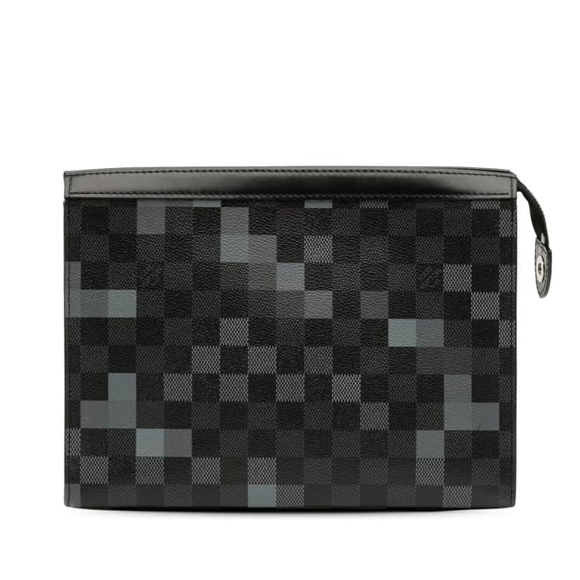 Louis Vuitton Damier Graphite Pixel Pochette Voyage MM Grey Canvas Good condition - Front View