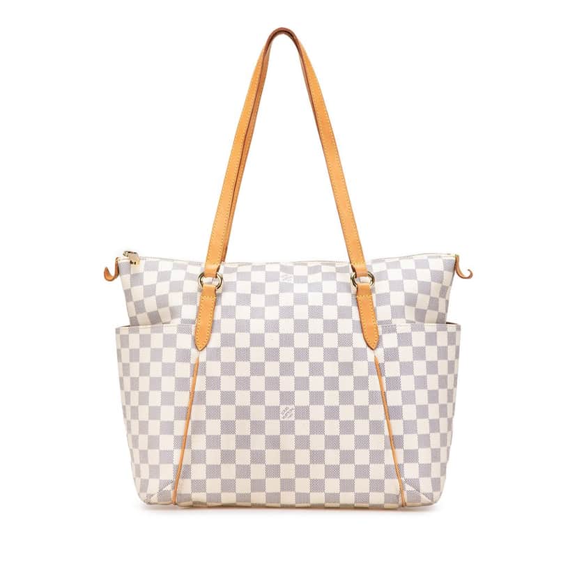 Louis Vuitton Damier Azur Totally MM White Canvas Good condition - Front View