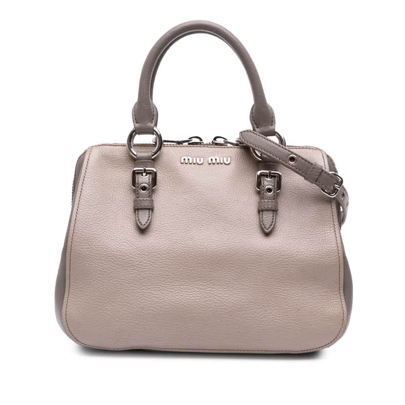 Miu Miu Leather Satchel Brown Leather Good condition - Front View