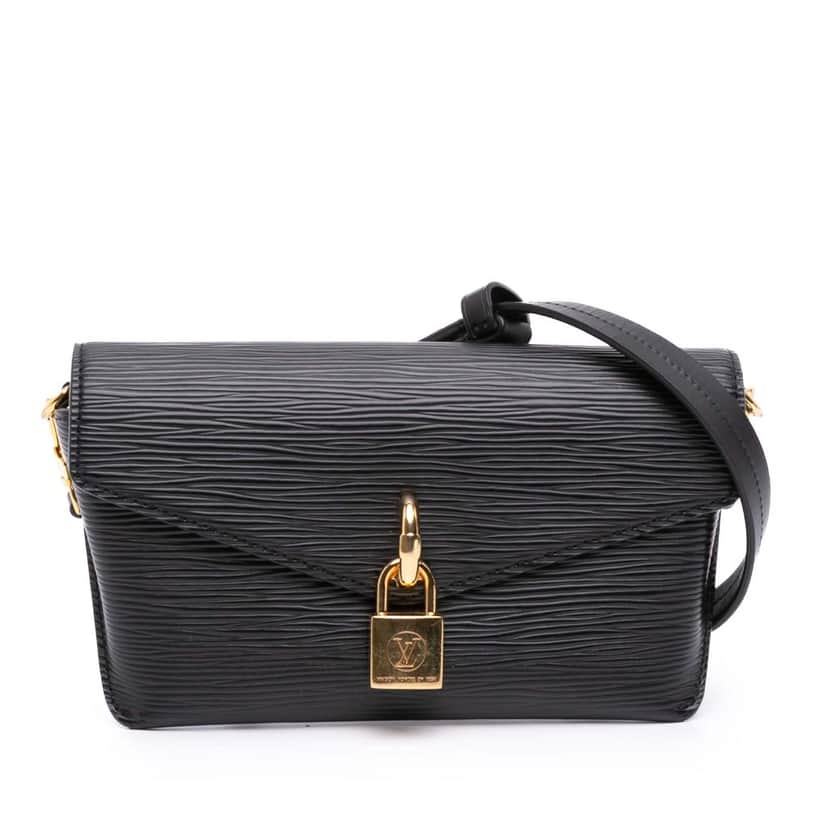 Louis Vuitton Epi Padlock On Strap Black Leather Good condition - Front View