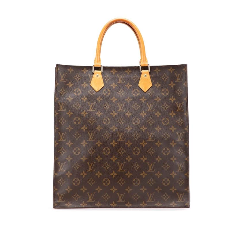 Louis Vuitton Monogram Sac Plat Brown Canvas Fair condition - Front View
