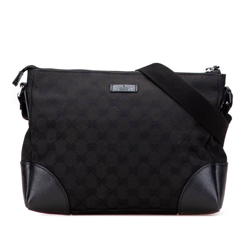 Gucci GG Canvas Crossbody Black Canvas Good condition - Front View