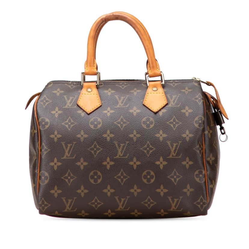 Louis Vuitton Monogram Speedy 25 Brown Canvas Good condition - Front View