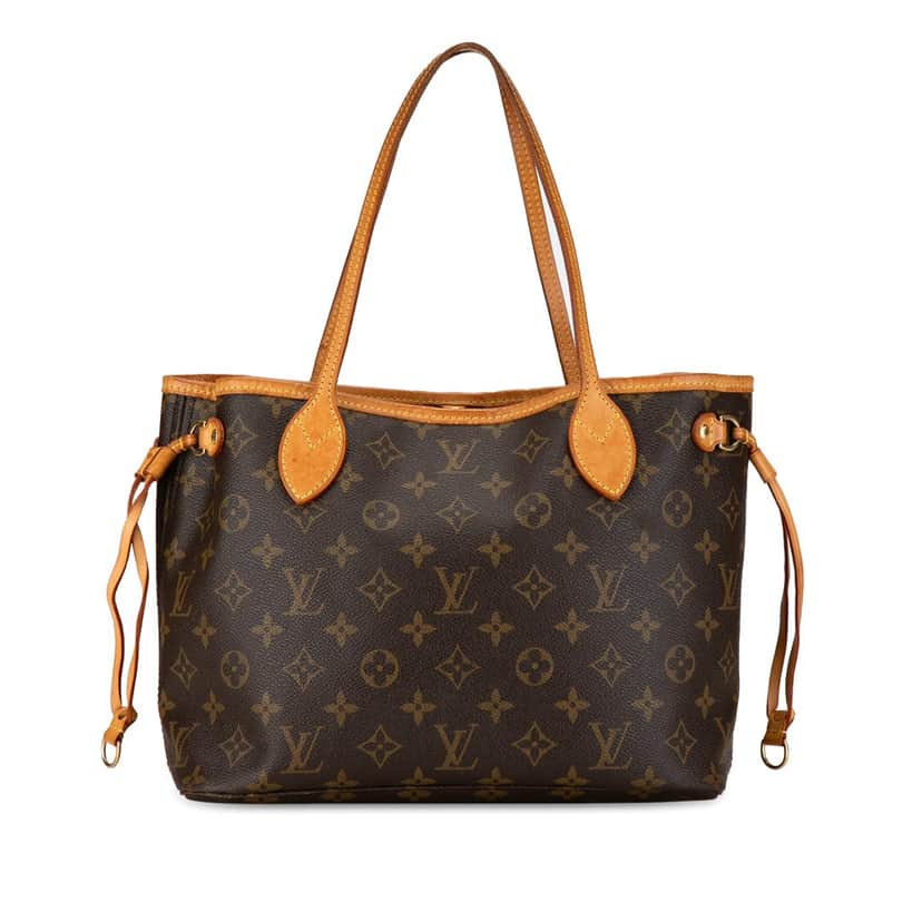 Louis Vuitton Monogram Neverfull PM Brown Canvas Good condition - Front View