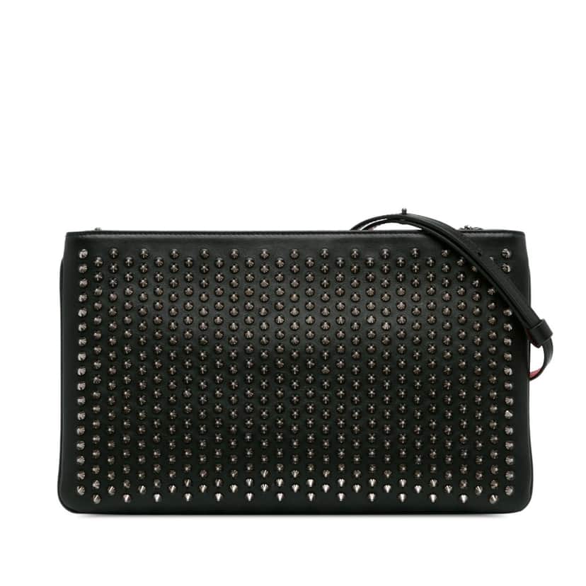 Christian Louboutin Studded LoubiPosh Crossbody Black Leather Good condition - Front View