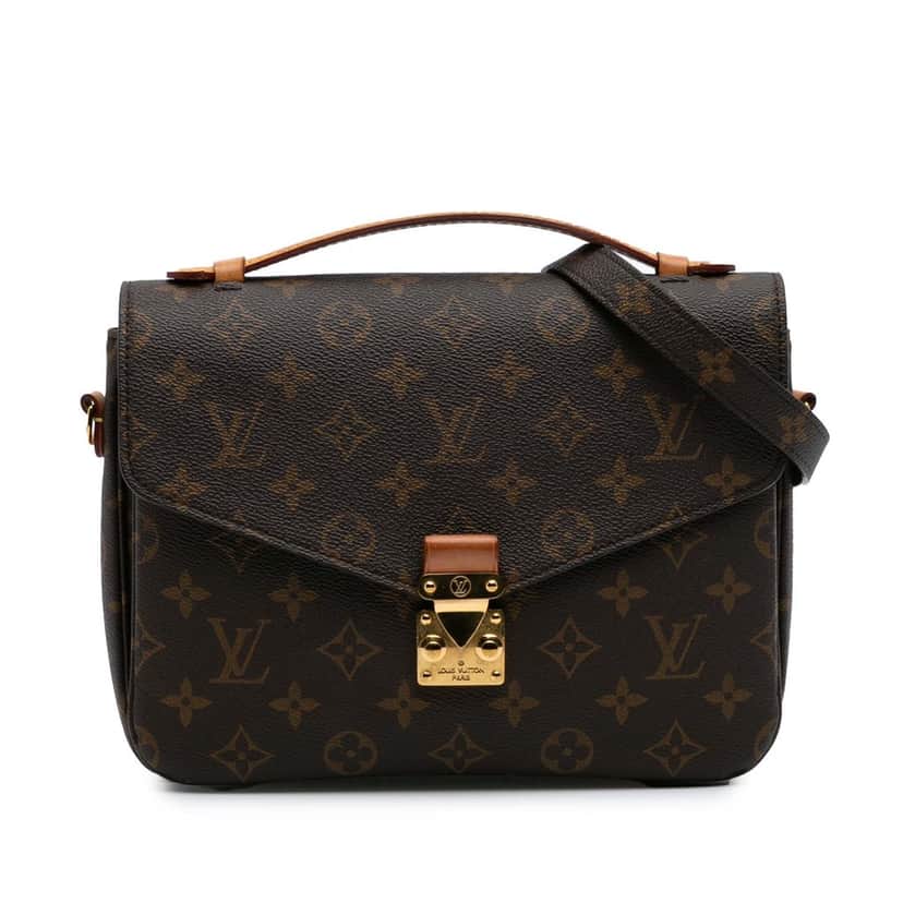 Louis Vuitton Monogram Pochette Metis Brown Canvas Good condition - Front View