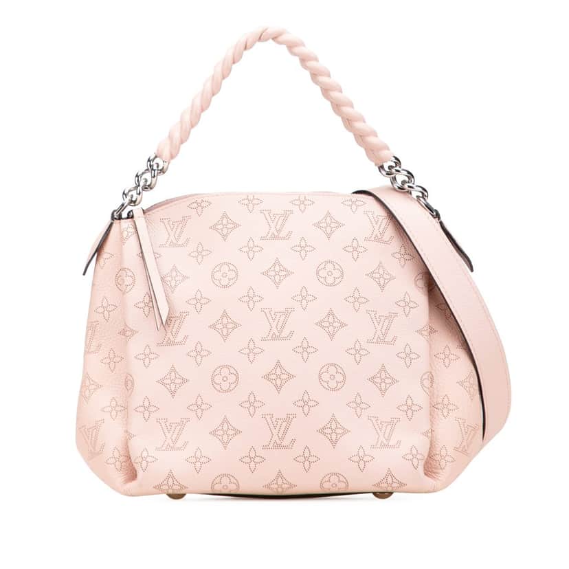 Louis Vuitton Monogram Mahina Babylone Chain BB Pink Leather Good condition - Front View