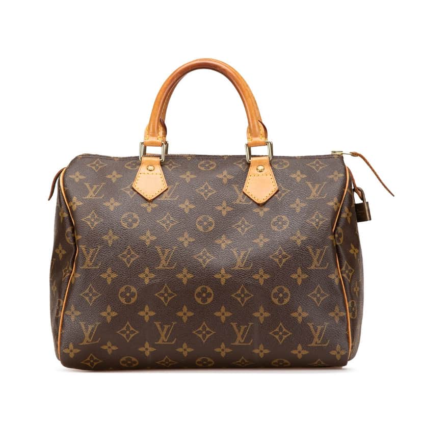 Louis Vuitton Monogram Speedy 30 Brown Canvas Fair condition - Front View