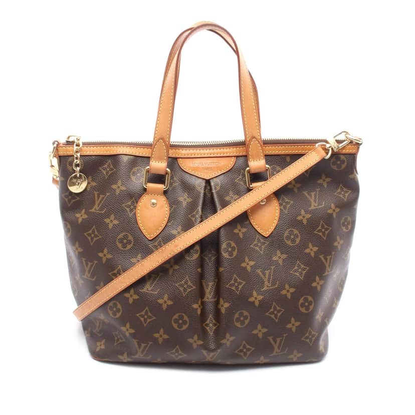 Louis Vuitton Monogram Palermo PM Brown Canvas Good condition - Front View