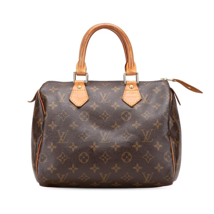Louis Vuitton Monogram Speedy 25 Brown Canvas Good condition - Front View
