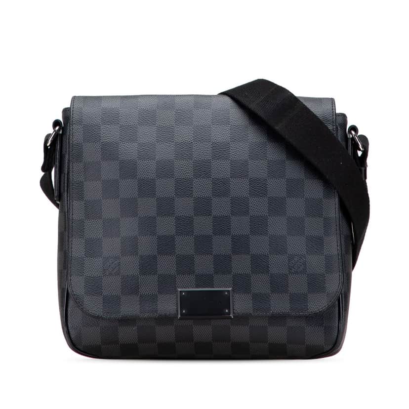 Louis Vuitton Damier Graphite District PM Black Canvas Good condition - Front View