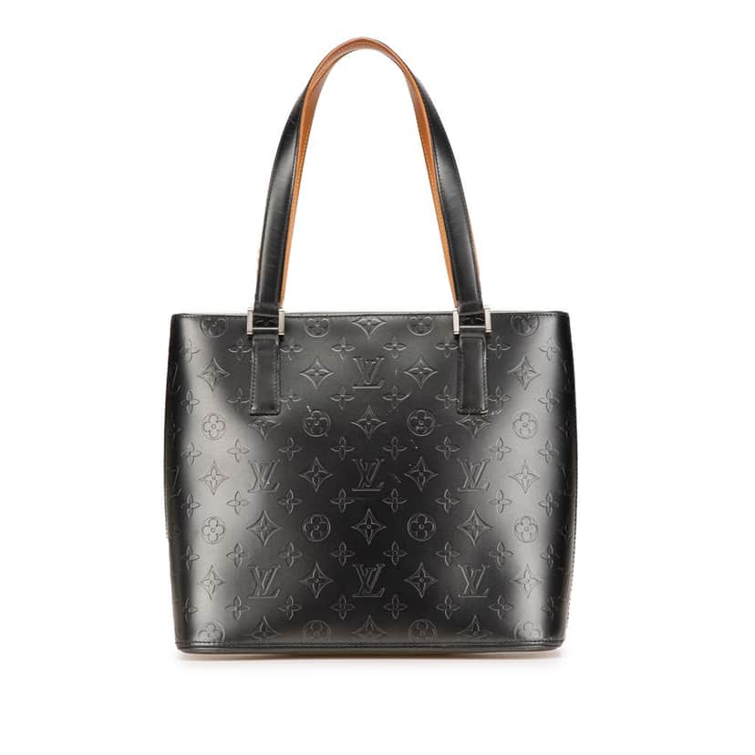 Louis Vuitton Monogram Mat Stockton Grey Leather Good condition - Front View