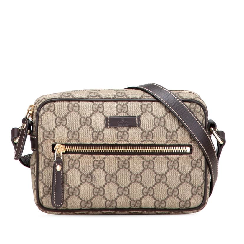 Gucci GG Supreme Crossbody Brown Canvas Good condition - Front View