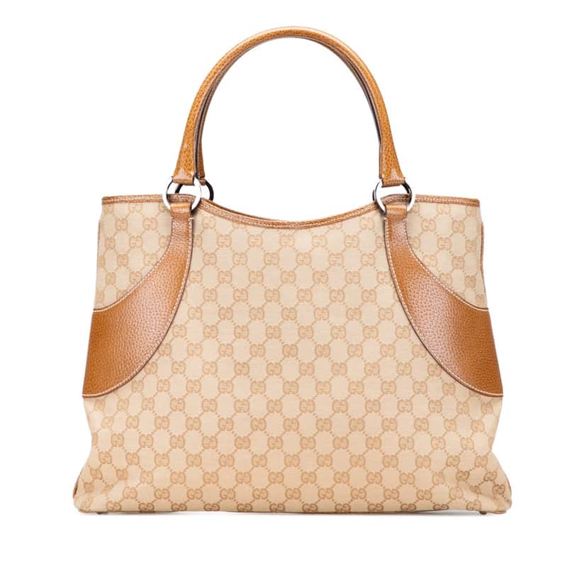 Gucci GG Canvas Tote Brown Canvas Good condition - Front View