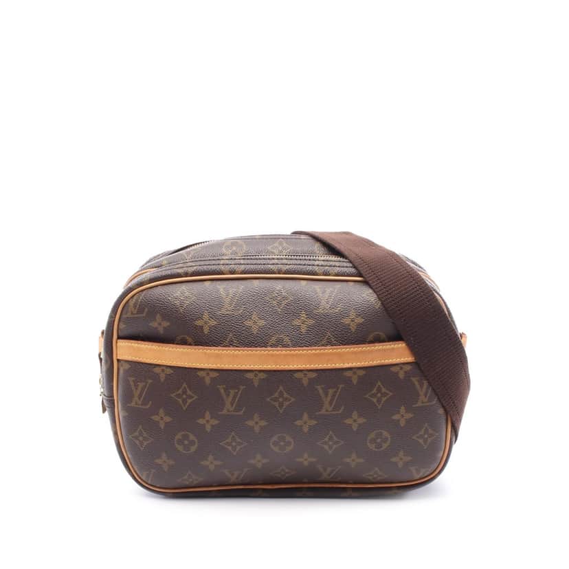 Louis Vuitton Monogram Reporter PM Brown Canvas Good condition - Front View