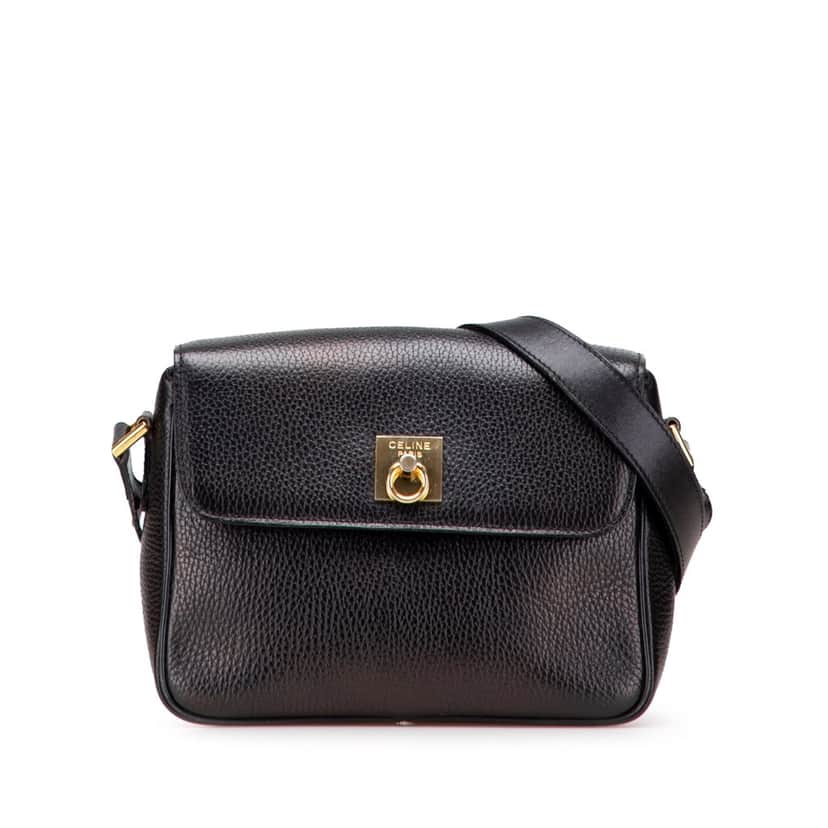 Celine Leather Crossbody Black Leather Good condition - Front View