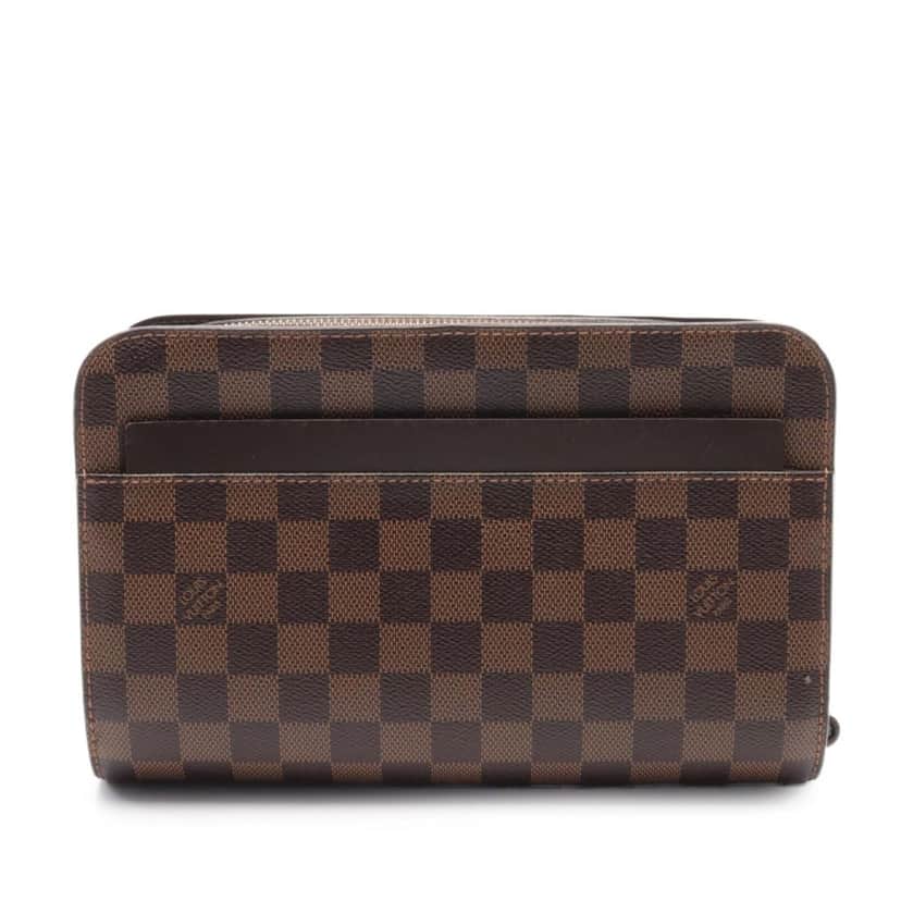 Louis Vuitton Damier Ebene Saint Louis Pochette Brown Canvas Good condition - Front View
