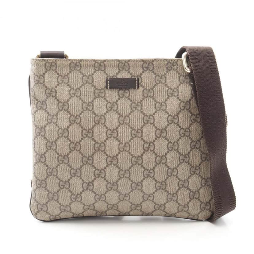 Gucci GG Supreme Crossbody Brown Canvas Good condition - Front View