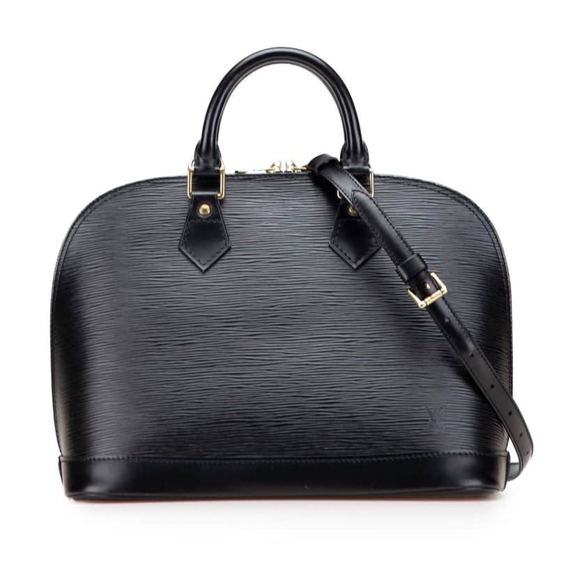 Louis Vuitton Epi Alma PM Black Leather Good condition - Front View
