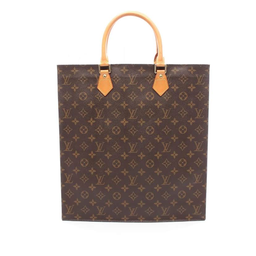 Louis Vuitton Monogram Sac Plat Brown Canvas Good condition - Front View