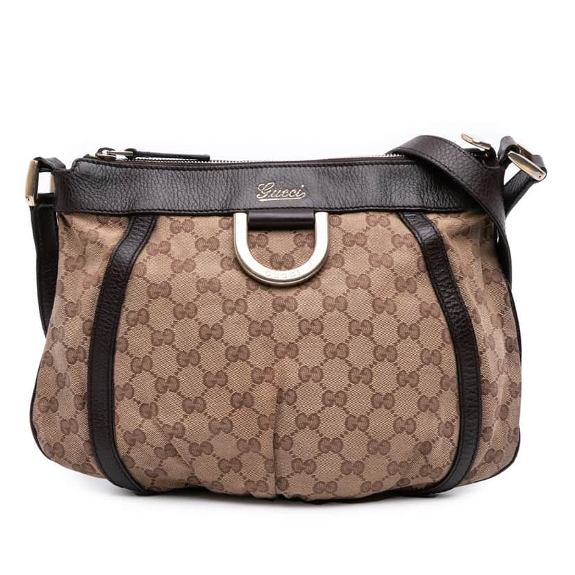 Gucci GG Canvas Abbey D Ring Crossbody Brown Canvas Good condition - Front View