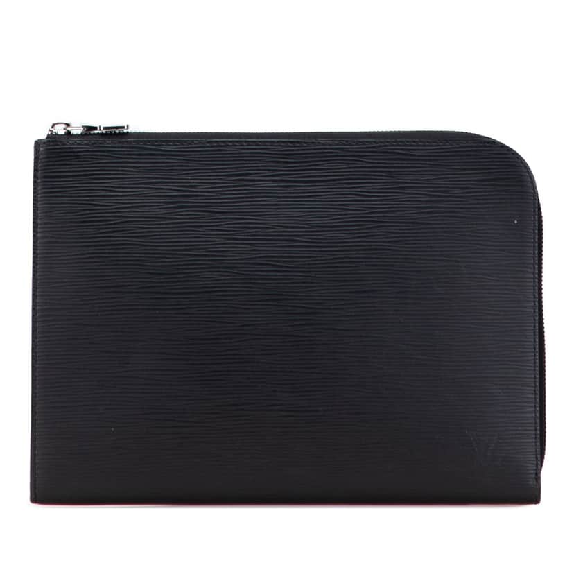 Louis Vuitton Epi Pochette Jour PM Black Leather Good condition - Front View