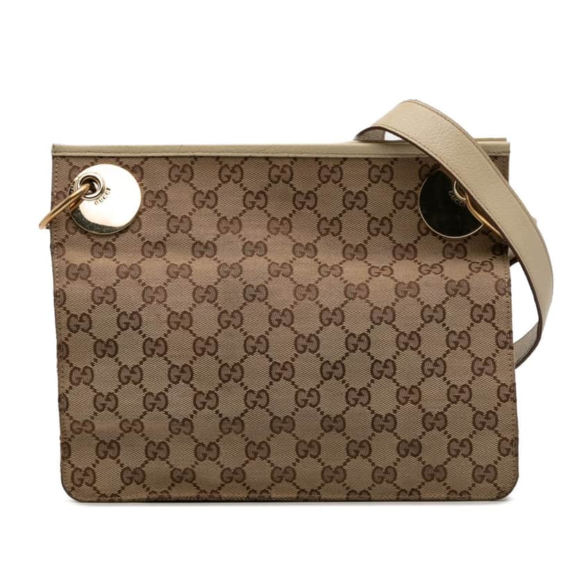 Gucci GG Canvas Eclipse Crossbody Brown Canvas Good condition - Front View