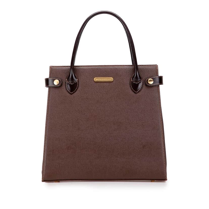 Burberry Leather Handbag Brown Leather Good condition - Front View