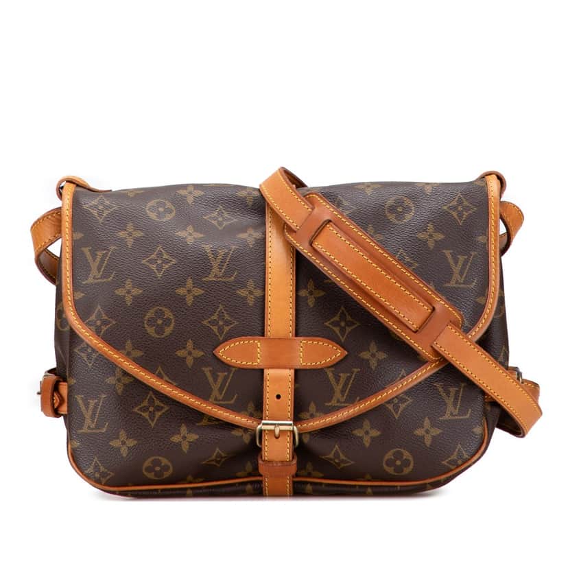 Louis Vuitton Monogram Saumur 30 Brown Canvas Good condition - Front View