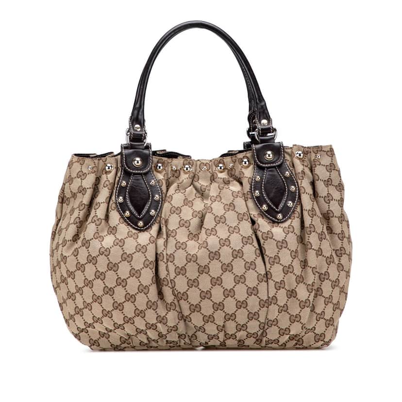 Gucci GG Canvas Pelham Tote Brown Canvas Good condition - Front View