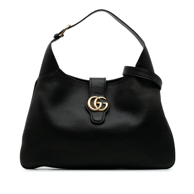 Gucci Medium Leather Aphrodite Satchel Black Leather Good condition - Front View