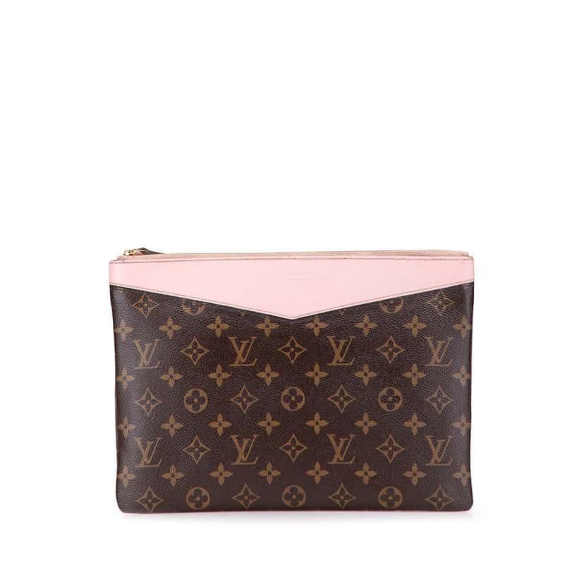Louis Vuitton Monogram Daily Pouch Brown Canvas Good condition - Front View