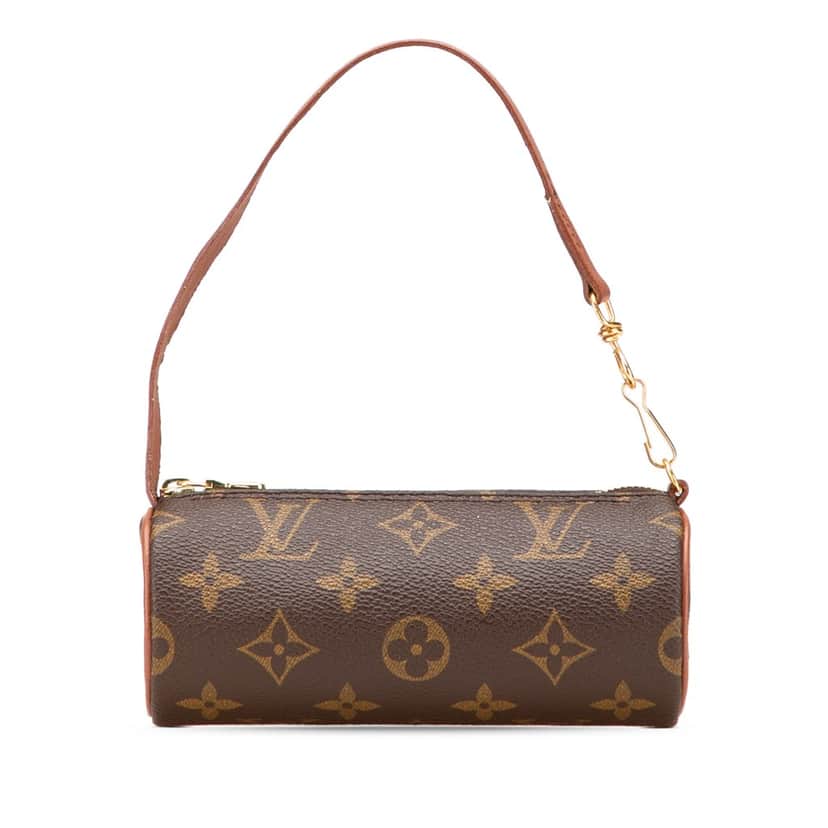 Louis Vuitton Monogram Papillon Pochette Brown Canvas Good condition - Front View