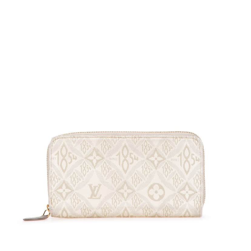 Louis Vuitton Monogram Jacquard Since 1854 Zippy Wallet Brown Canvas Good condition - Front View