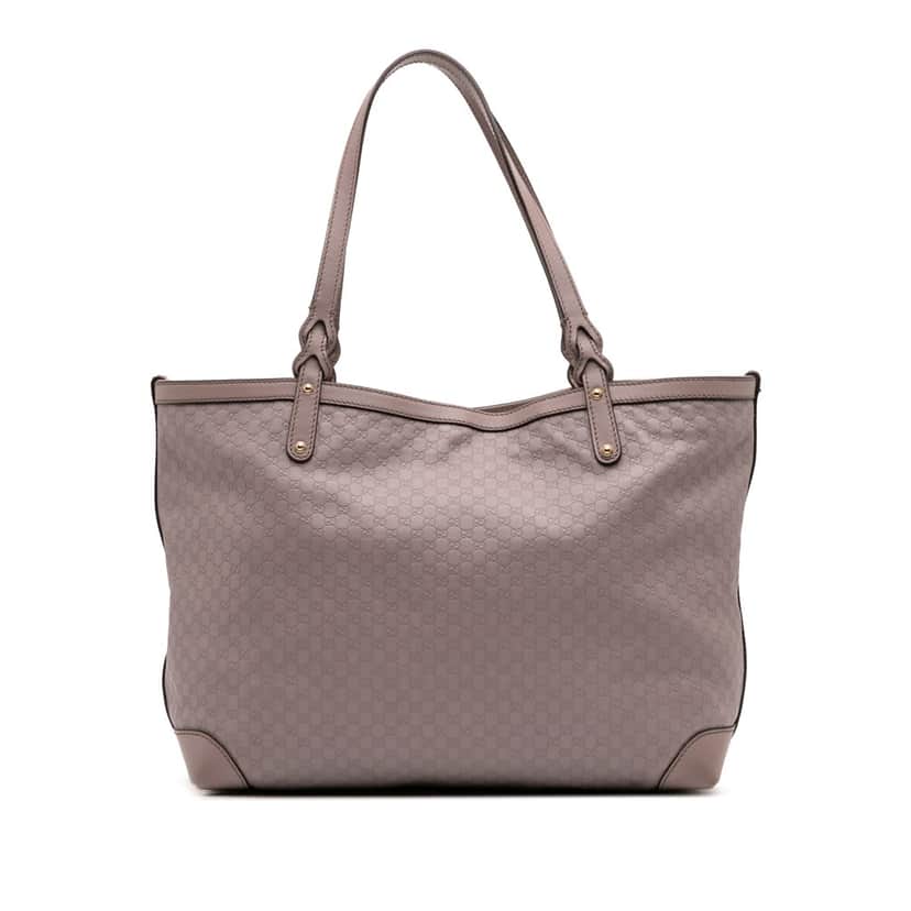 Gucci Medium Microguccissima Craft Tote Purple Leather Good condition - Front View