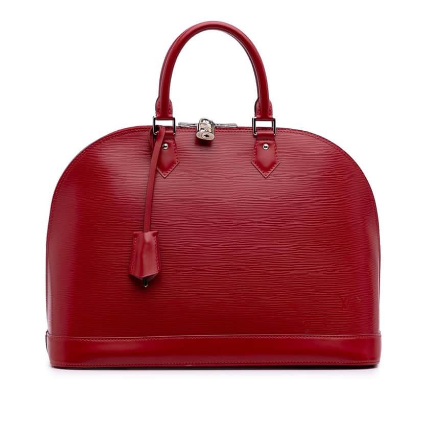 Louis Vuitton Epi Alma GM Red Leather Good condition - Front View