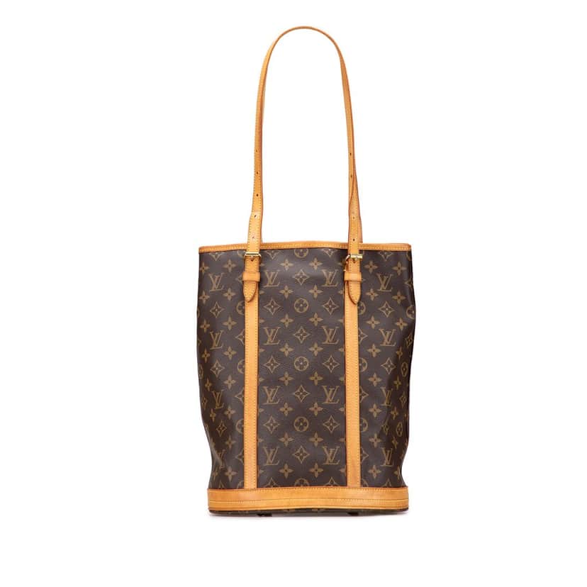 Louis Vuitton Monogram Bucket GM Brown Canvas Fair condition - Front View