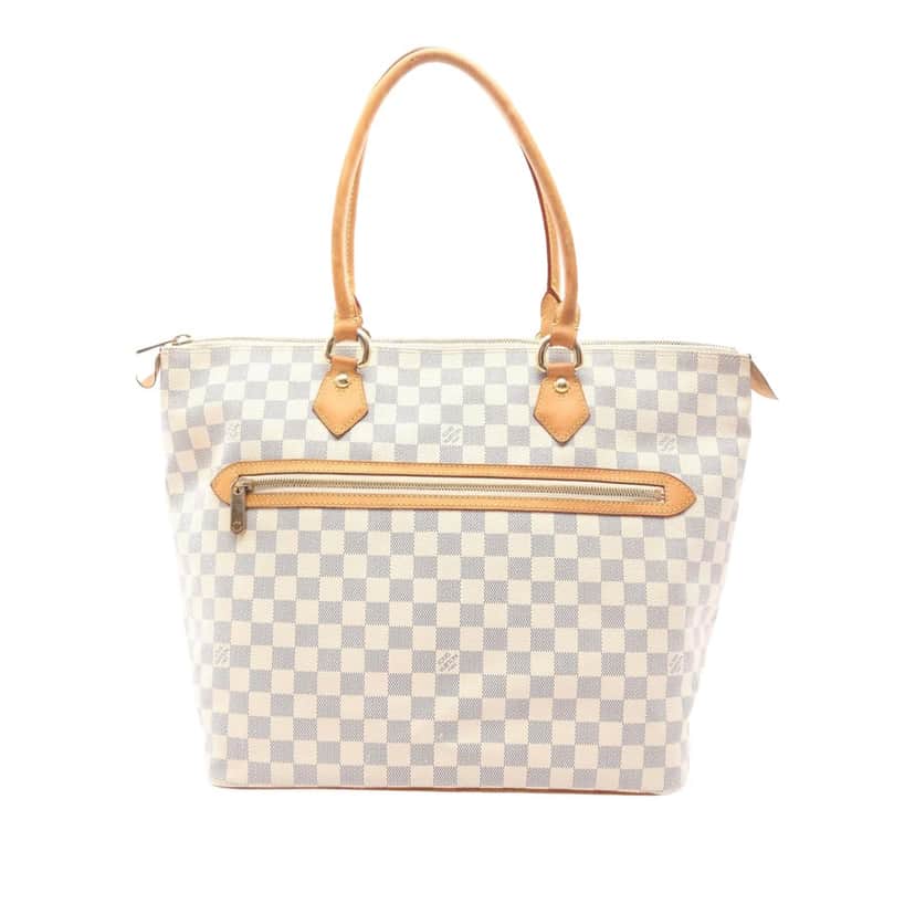 Louis Vuitton Damier Azur Saleya GM White Canvas Good condition - Front View