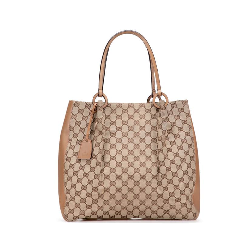 Gucci GG Canvas Tote Brown Canvas Good condition - Front View