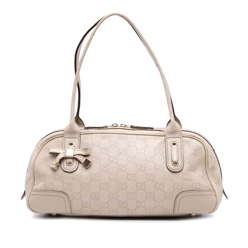 Gucci Guccisima Princy Shoulder Bag Brown Leather Good condition - Front View