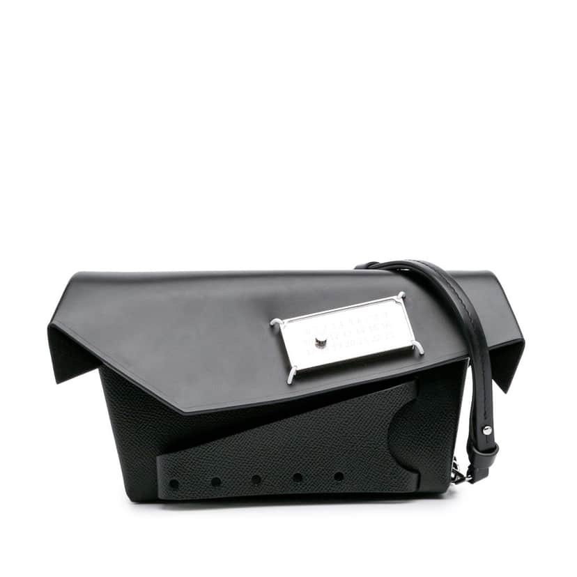 Maison Margiela Small Leather Snatched Classique Bag Black Leather Good condition - Front View
