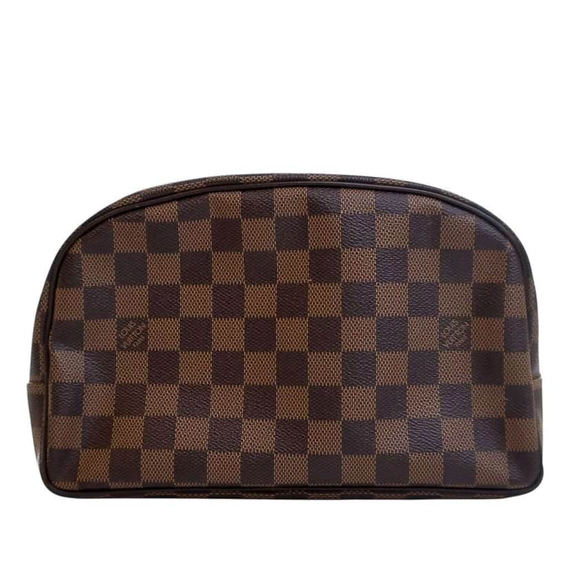 Louis Vuitton Damier Ebene Trousse Toilette 25 Brown Canvas Good condition - Front View