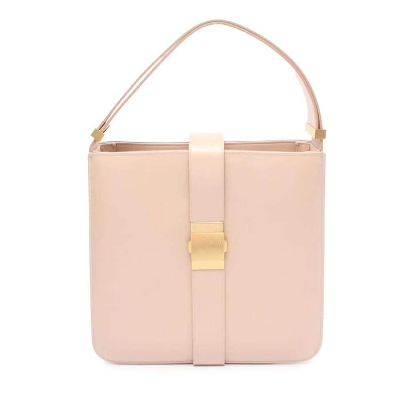 Bottega Veneta Nappa Marie Shoulder Bag Pink Leather Good condition - Front View