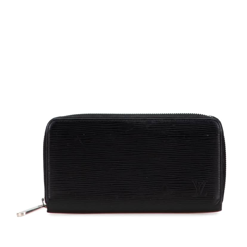 Louis Vuitton Epi Zippy Long Wallet Black Leather Good condition - Front View