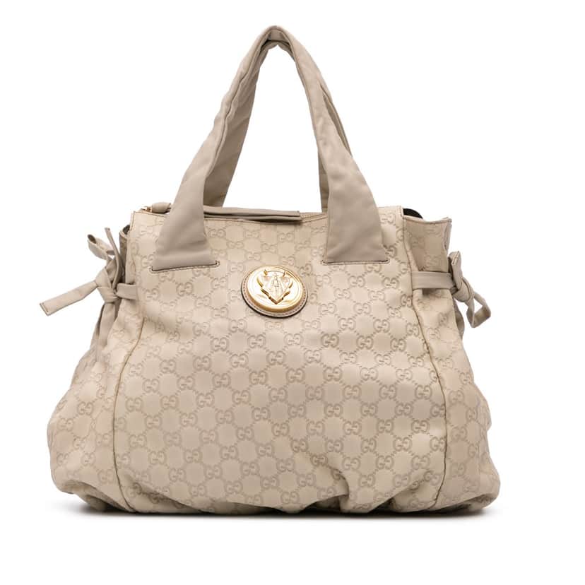 Gucci Small Guccissima Hysteria Handbag Brown Leather Good condition - Front View