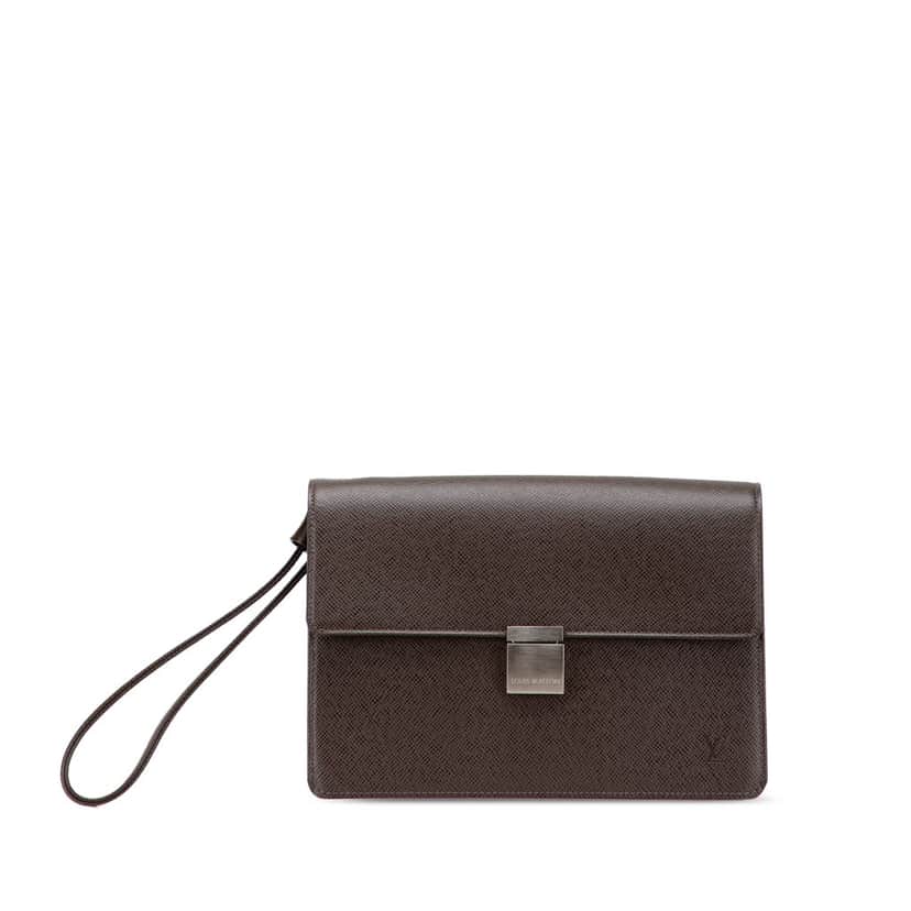 Louis Vuitton Taiga Selenga Brown Leather Good condition - Front View